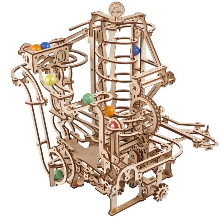 Palan à spirale pour piste de billes Puzzle 3D mécanique en bois - Ugears