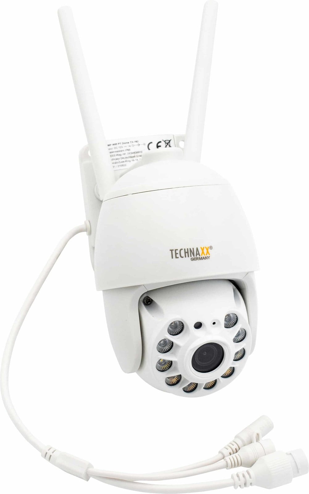 Technaxx 4991 IP-beveiligingscamera draadloos voor binnen en buiten wit