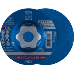 PFERD TOOLS CC-GRIND-SOLID Schleifscheibe Leistungslinie SG INOX für Edelstahl - 64186125