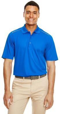 CORE365 88181R Men's Radiant Performance Piqué Polo with Reflective Piping Shirt in True Royal Blue size 3XL   Polyester