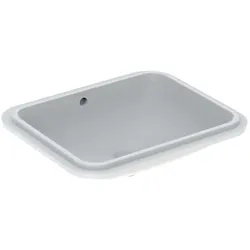 Geberit VariForm Unterbauwaschtisch 500765012 58x49cm, ohne Hahnloch, mit Überlauf, rechteckig, weiß