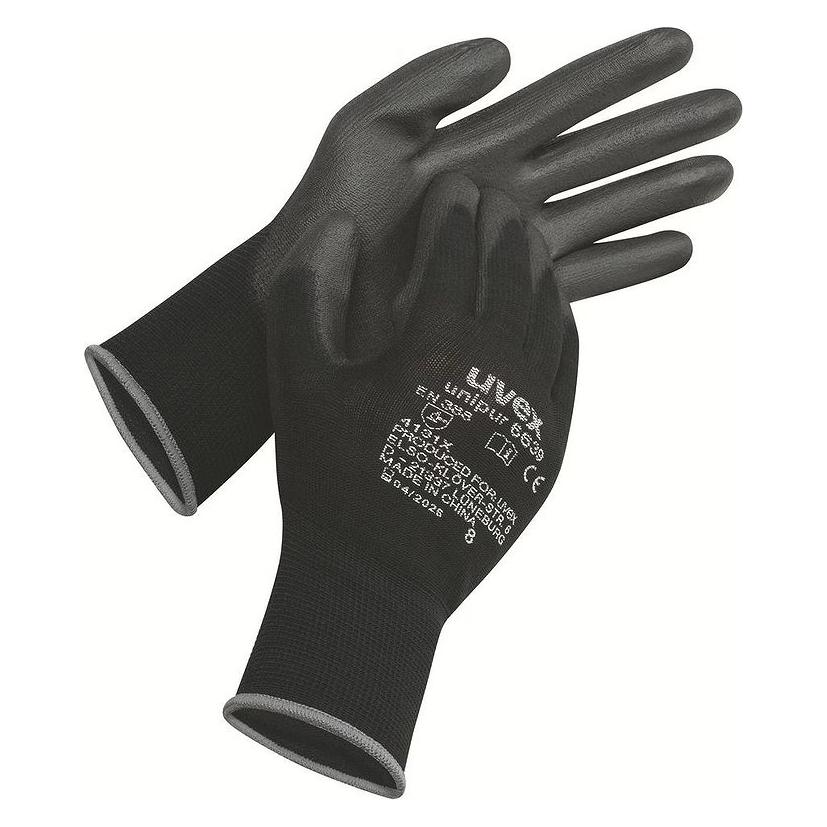 Uvex Schutzhandschuh Nylon/PUStrickHSUnipur 6639 Gr. 8 (8) (6024808)