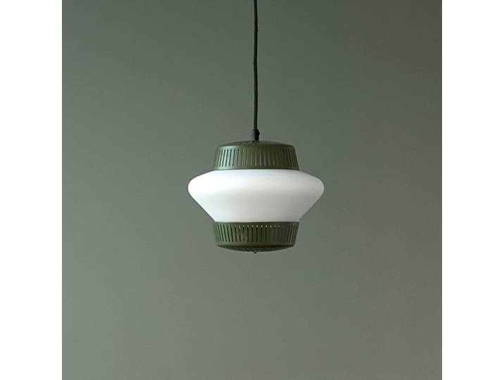 Opal Arch Pendelleuchte, grün, Ø 26 cm - Warm Nordic - Esszimmer - Design - Metall - Einflammig