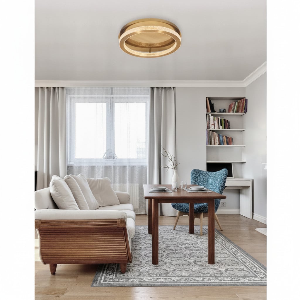 Lyora Plafondlamp Fiore goud Ø 40 cm