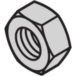 Schroff, Muttern + Unterlegscheiben, Sechskantmutter - 6KT.MUTTER M4 DIN934 100ST (21100211) (M4)