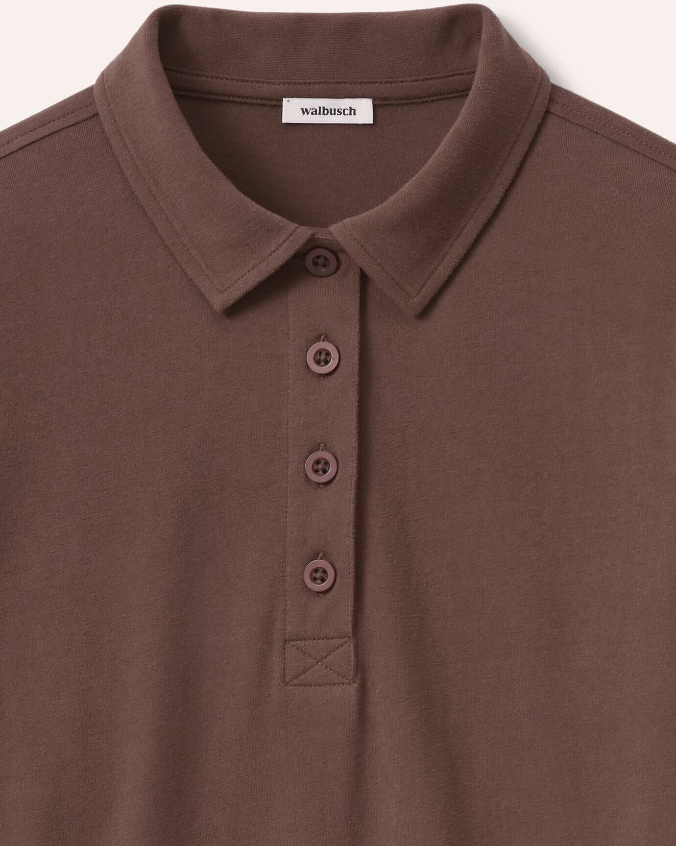 Walbusch Thermo Winterpolo, normale Größen, Farbe Braun, 42, tolle Farben und Muster angenehme Baumwollmischung Damen