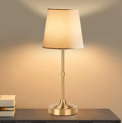 Inspire Curations Rechargeable Cordless LED Table Lamp With Touch Control And Stepless Dimming n3 Golden