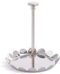 Zodax Lucente Polished Scalloped Metal Display & Serving Tray