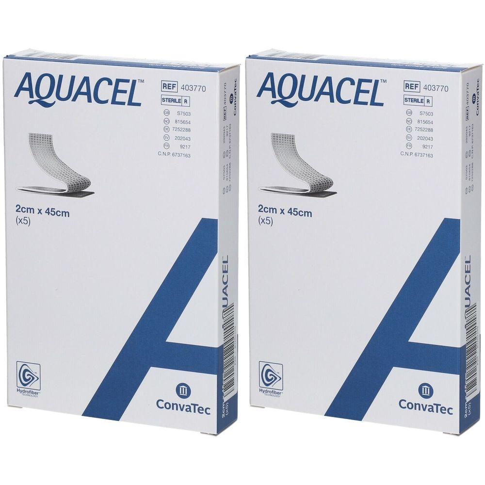 Aquacel HYDROsorption 2x45 cm Tamponaden 2x 2x5 St