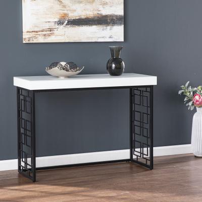Mavden Contemporary Console Table by SEI Furniture in Black