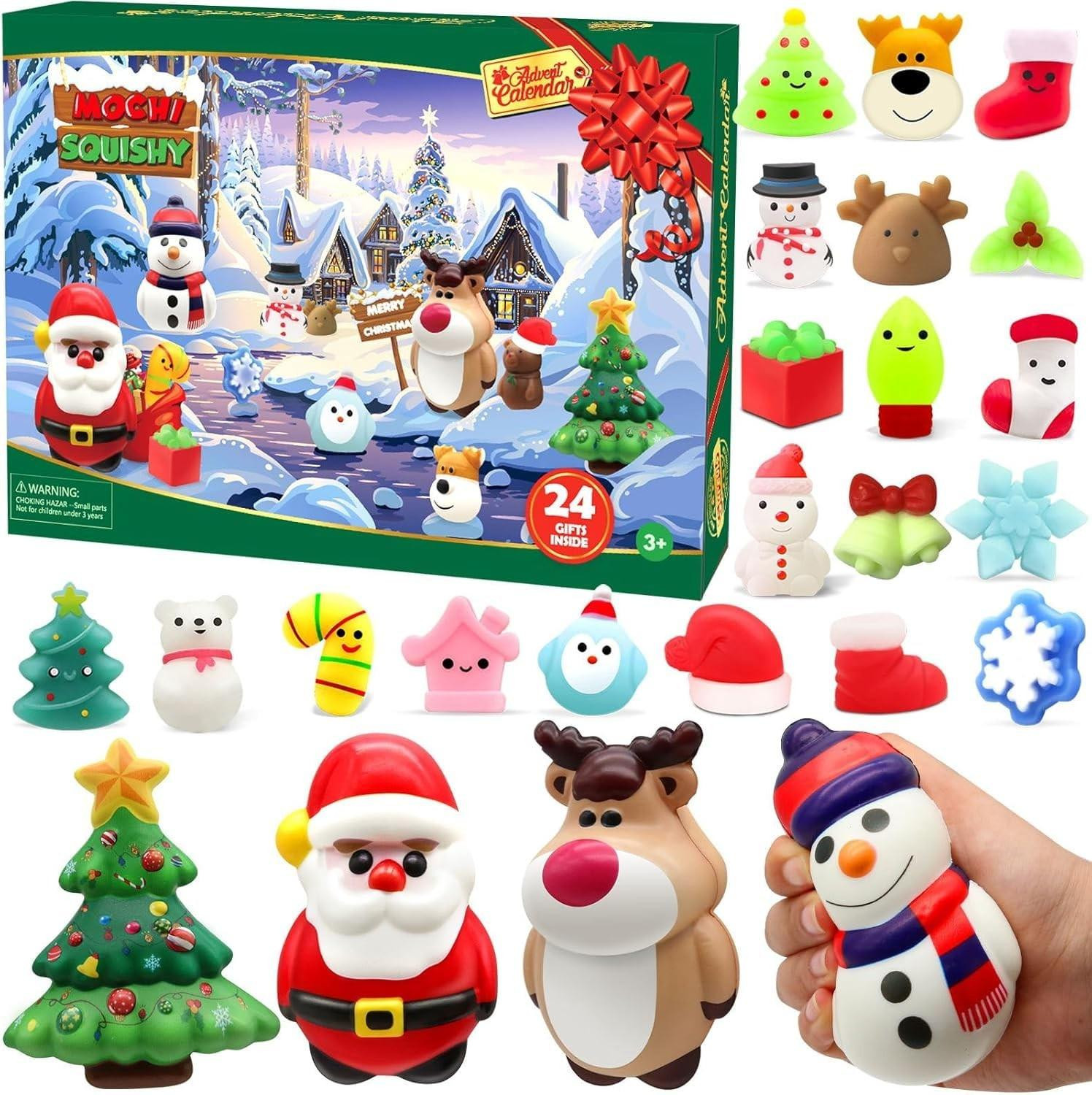 Adventskalender 2025 met Jumbo en Mochi Squishy speelgoed voor kinderen