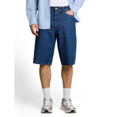 Jeansshorts TOM TAILOR DENIM, Herren, Gr. XXL, N-Gr, blau (clean schwarz stone blau denim), Denim/Jeans, Obermaterial: 100% Baumwolle. Futter: 100% Baumwolle, Jeans Jeansshorts, aus Baumwolle, mit Gürtelschlaufen