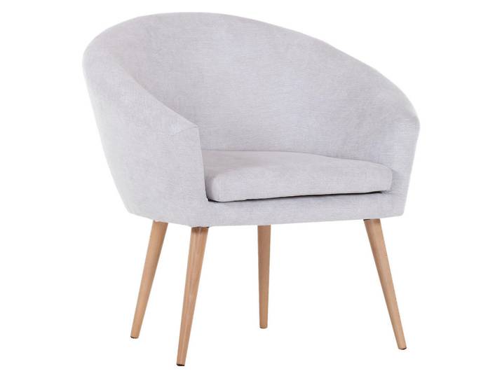 Carryhome Sessel, Hellgrau, Buche, Uni, 73x73x66 cm, Stoffauswahl, Wohnzimmer, Sessel, Sonstige Sessel