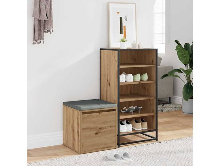 vidaXL Schubladenbox Artisan Eichen-Optik 40,5x40x40 cm Holzwerkstoff