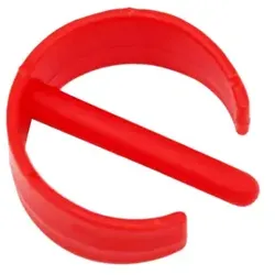 Helome Spannhülse und Spannclip rot passend für Klapphalter Helome aus Kunststoff