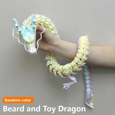 Uplift Essentials 3D Printed Gem Dragon Crystal Fidget Toy colorful