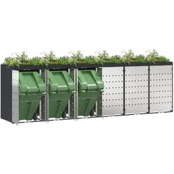 vidaXL, Gartenhaus + Gartenschrank, Oltonus (Edelstahltür mit Pflanzkasten)