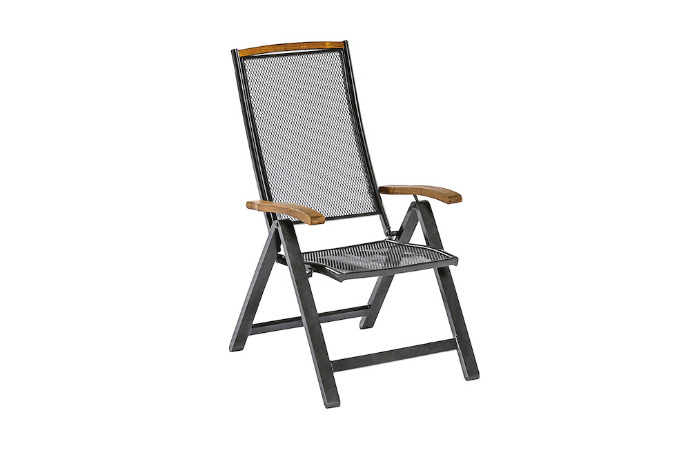 MERXXHANDELS Tilos Set 13tlg 6 Klappsessel 1 Ausziehtisch 180(250)x100 cm 16950949