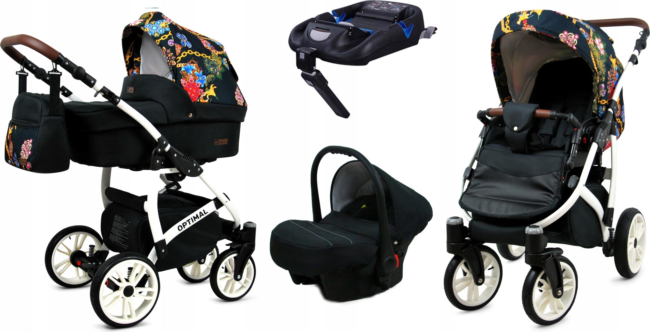 BabyLux Optimal | 4in1 Kinderwagen Set | Gold Chain | Kombikinderwagen | Kinderwagenset | Isofi