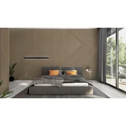 ter Hürne SilentDesign 1-Side Collection Akustikpaneele ausgeglichen naturgeölt Langpaneel Eiche Tiber Furnier 3000x520x21 mm