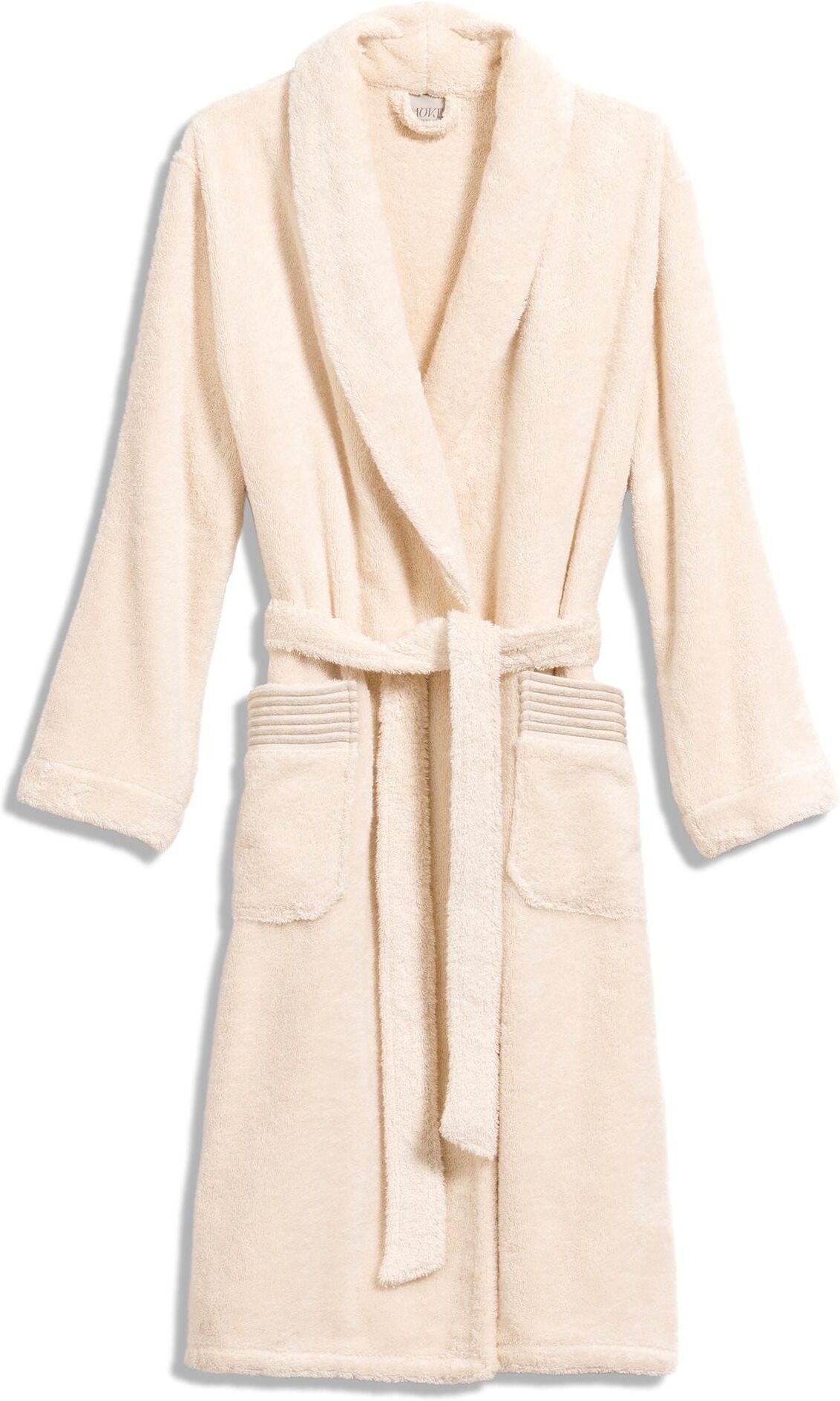 Bademantel MÖVE "Wellness S", beige (natur), Baumwolle, Hausmäntel, Bademantel natur Einheitsgröße