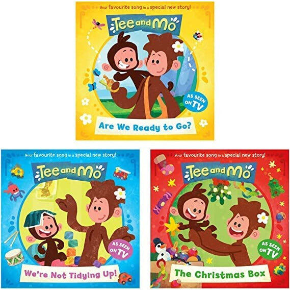 HARPERCOLLINS Tee and Mo Collection 3 Picture Books Set (Tee and Mo: Are we Ready to Go?, Tee and Mo: We are Not Tidying Up & Tee and Mo: The Christmas Box)