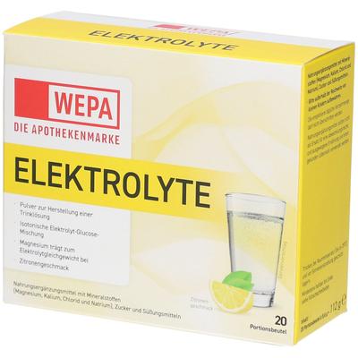Wepa Elektrolyte Pulver Zitrone 20x5,6 g