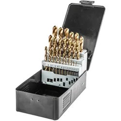 Graphite, Bohrereinsatz, HSS-TiN metal drills 1.0-13.0 mm, set of 25 pcs.