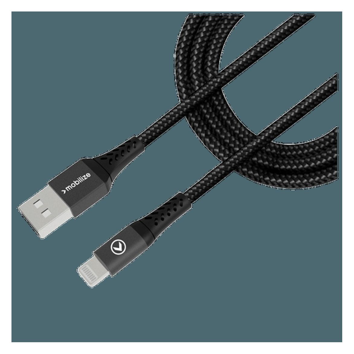 Mobilize Nylon USB auf MFi Lightning (1 m) (MOB-USBCA-019)