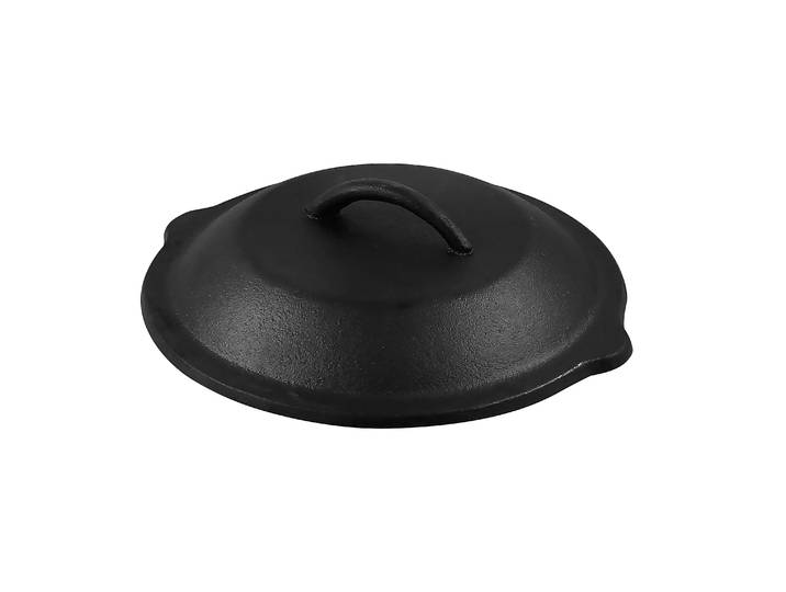 Deckel MICHELANGELO PARILLA für Stielpfanne, Durchmesser: 20 cm, Gusseisen , schwarz, H:5,2cm L:20,8cm Ø:20cm, Gusseisen, Deckel, Deckel, mit perfektem Sitz und dampfdicht für aromatisches Garen