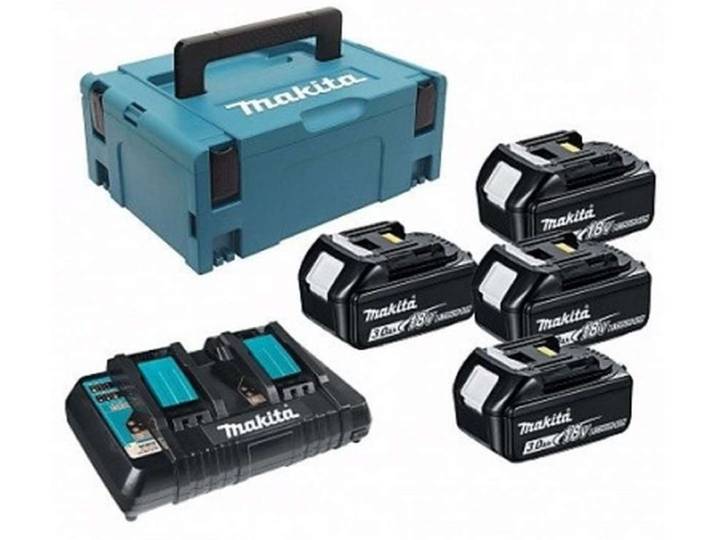 Makita - Accessoires - Set Chargeur 9a Et 4 Batteries 18 V Lxt 3\,0 Ah 197970-3