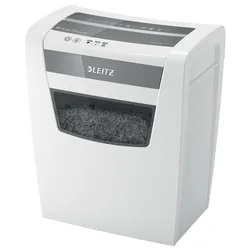Leitz IQ Home Office Aktenvernichter, 12-10 Blatt Kapazität (70-80 g/m2), Partikelschnitt, Sicherheitsstufe P4, Die Nummer 1 am Markt, 23 Liter