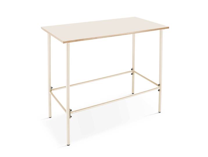 Oviala - Table haute extérieure mange-debout 120x60x105 cm en métal