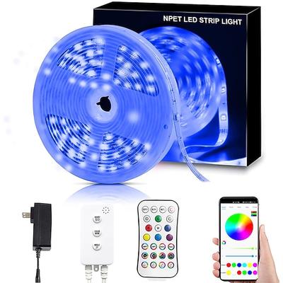 LED Streifenlicht RGB WiFi App Steuerung 20m 65.6ft App Steuerung funktioniert mit Alexa Assistant Farbwechsel Musik-Synchronisation für Schlafzimmer Küche TV Party