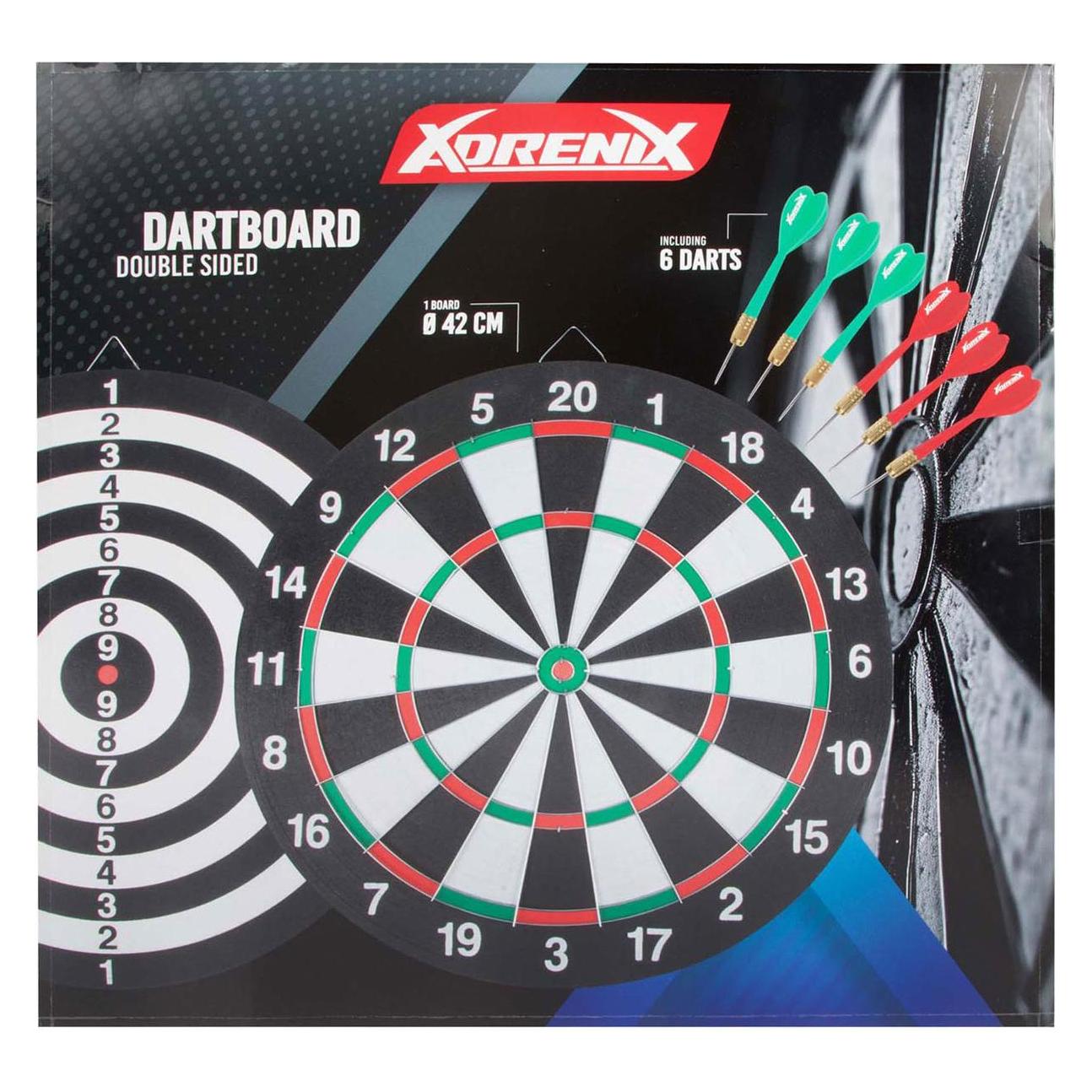 Adrenix Dartboard Classic mit 6 Pfeilen (62654A)