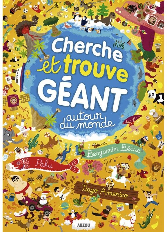 Cherche et trouve géant Autour du monde - Auzou