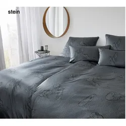 Elegante Bettwäsche Panthera - 155x220 cm + 80x80 cm	stein