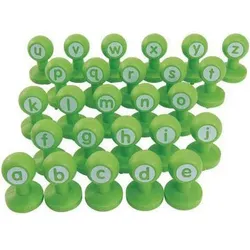 Colorations, Stempel, – Stempeln in Kleinbuchstaben, 26 Stk.