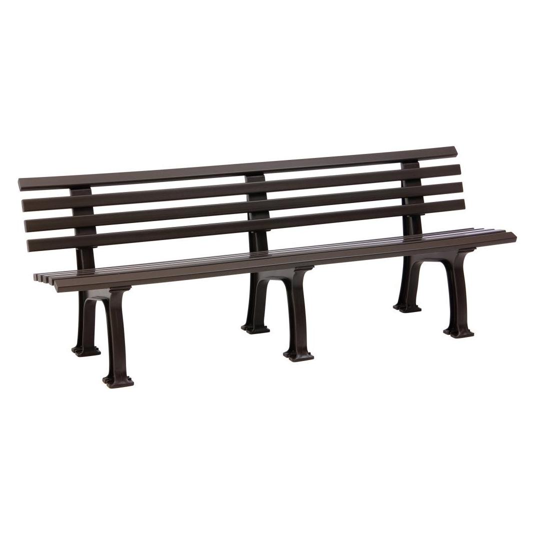 Blome Gartenbank Juist Kunststoff 4-Sitzer schokobraun (20922)