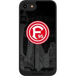 Nivocase Handyhülle für Apple iPhone 7 Hülle NIVOpure Case Schwarz Fortuna Düsseldorf Logo Offizielles (Apple iPhone 7), Smartphone Hülle, Schwarz