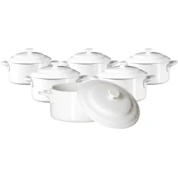 Ritzenhoff & Breker Mini-Terrinen Bianco 10 x 5,2 cm 6er Set