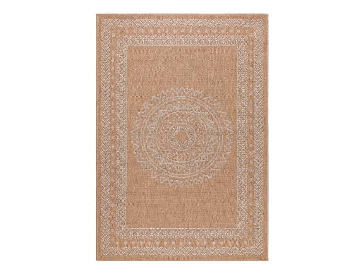 Outdoorteppich Dhaka Typ D Beige/Beige Polyester 140 x 200cm