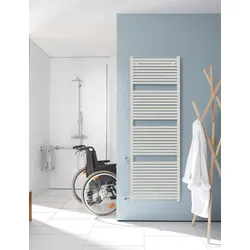 Zehnder Design-Heizkörper Toga Austausch, 1760x35x500 mm, RAL 9016 (Verkehrsweiß), montagefertig mit Entlüftungsventil