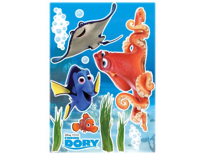 Wandtattoo KOMAR Dory and Friends - Grösse 50 x 70 cm , bunt, B:50cm H:70cm, Folie, Wandtattoos, Wandtattoo, selbstklebend, Wandsticker, Kinderzimmer