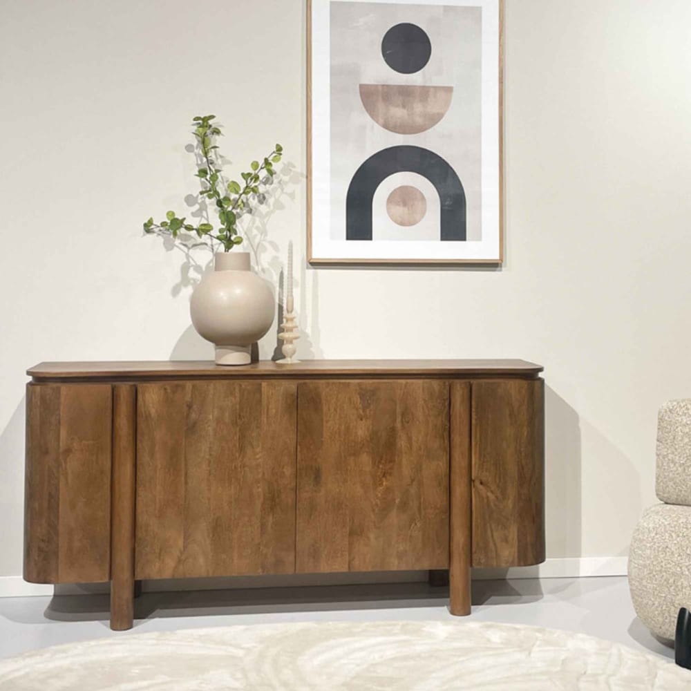 Moloo Aparador de madera maciza de 170 cm