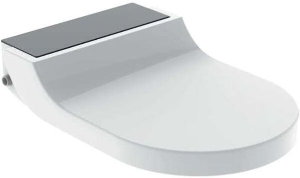 Geberit AquaClean Tuma Comfort Dusch-WC-Aufsatz 146270SJ1 mit SoftClosing, Glas/schwarz