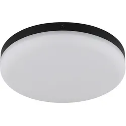 Deckenlampe Deckenleuchte LED Wohnzimmerlampe rund Flurleuchte schwarz D 12 cm