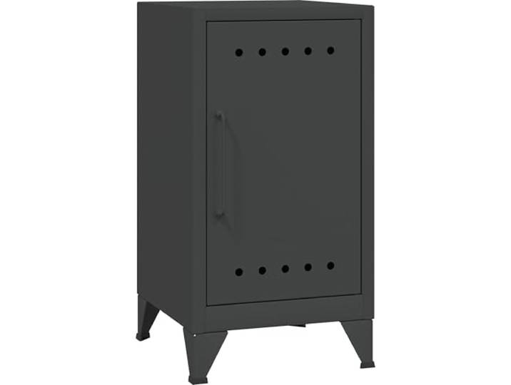 Bisley Fern Mini Ablageschrank aus Metall Beistellschrank im Retro-Instustrial Design in anthrazitgrau