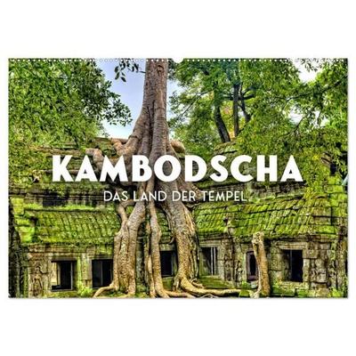 Kambodscha - Das Land der Tempel. (Wandkalender 2027 DIN A2 quer), CALVENDO Monatskalender