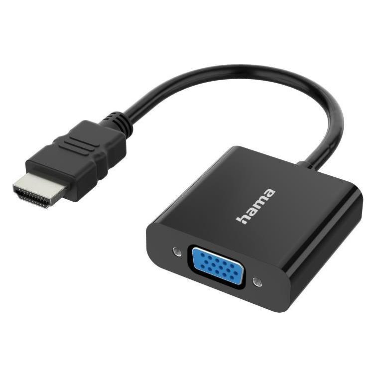 Hama Video-Adapter, HDMI-Stecker - VGA-Buchse, Audio-Buchse, Full-HD 1080p (00300091)